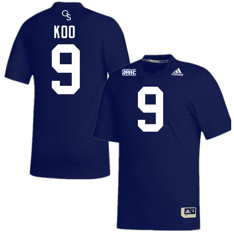 #9 Younghoe Koo Georgia Southern Eagles Jerseys|Apparels Football Stitched-Navy